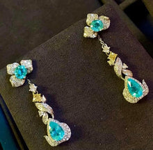 Load image into Gallery viewer, 3.98ct Neon Blue Paraiba, GLASSY CLEAN PIECE
