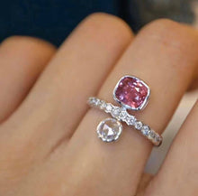 Load image into Gallery viewer, 1.58ct Unheated Cornflower Blue Sapphire &amp; 1.37ct Unheated Padparadscha Sapphire
