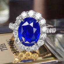 Load image into Gallery viewer, 5.1ct BURMA Cornflower Blue Sapphire
