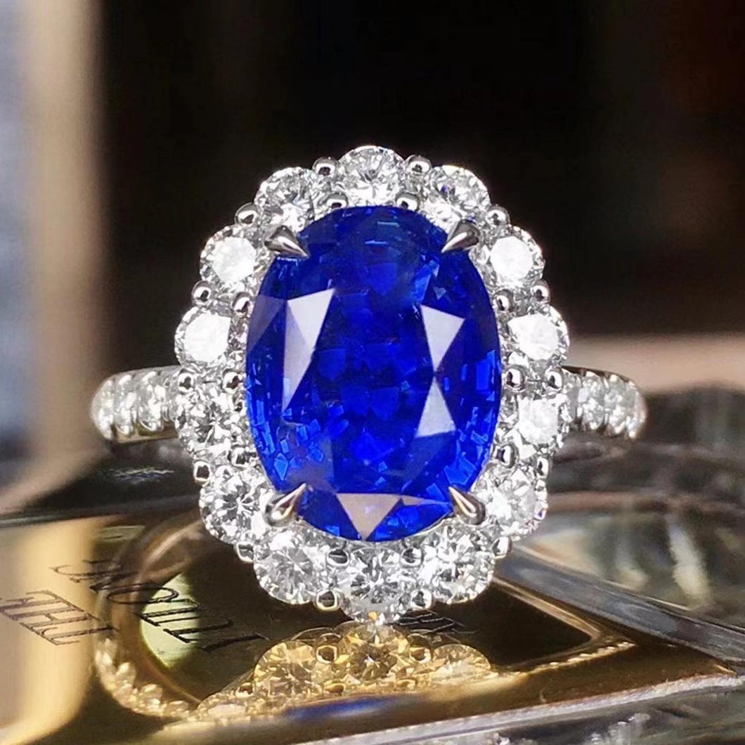 5.1ct BURMA Cornflower Blue Sapphire