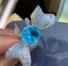 Load image into Gallery viewer, 7.32ct Neon Blue Paraiba, GLASSY &amp; CLEAN!!
