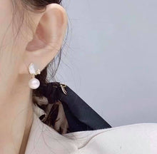 Load image into Gallery viewer, 8-8.5mm Akoya Pearl, Full Round, Pink tones, Almost Flawless
