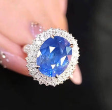 Load image into Gallery viewer, 8.94ct Unheated Cornflower Blue Sapphire
