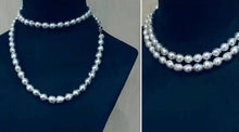 Load image into Gallery viewer, 9-11mm Blue stone Baroque Pearls
