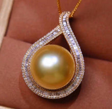 Load image into Gallery viewer, 15.9mm Golden South Sea Pearl, Near Round, Excellent Luster, Insignificant Flaw
