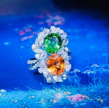 Load image into Gallery viewer, 3.19ct Fanta Garnet &amp; 2.68ct Chrome Tourmaline

