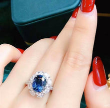 Load image into Gallery viewer, 3.835ct Peacock Blue Sapphire
