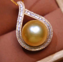 Load image into Gallery viewer, 15.9mm Golden South Sea Pearl, Near Round, Excellent Luster, Insignificant Flaw
