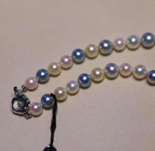 Load image into Gallery viewer, 7-9mm Akoya Pearls, Full Round, excellent luster (champagne, madama &amp; pink tone pearls)
