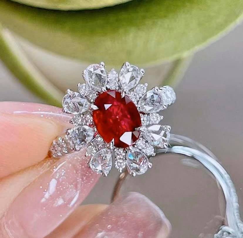 1.07ct Unheated Vivid Red Ruby