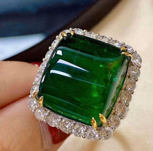 Load image into Gallery viewer, 25ct MUZO Green Emerald (14.9*17.3)
