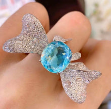 Load image into Gallery viewer, 7.32ct Neon Blue Paraiba, GLASSY &amp; CLEAN!!
