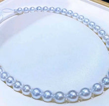 Load image into Gallery viewer, 8-10mm Silver Blue South Sea Pearls
