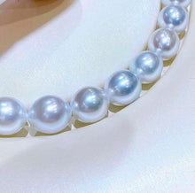 Load image into Gallery viewer, 8-10mm Silver Blue South Sea Pearls
