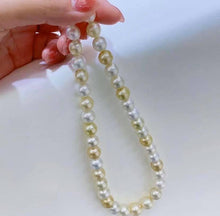 Load image into Gallery viewer, 9.5-11.9mm SouthSea Pearls, Full Round, Excellent Luster, Minor Flaw!!!
