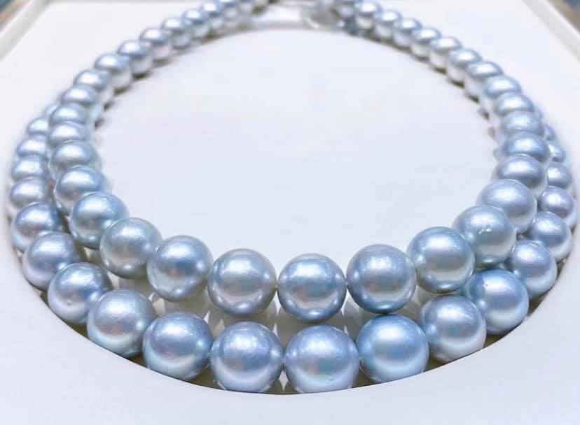 9-12mm Silver Blue South Sea Pearls