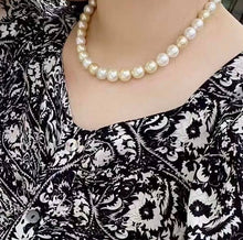 Load image into Gallery viewer, 9.5-11.9mm SouthSea Pearls, Full Round, Excellent Luster, Minor Flaw!!!
