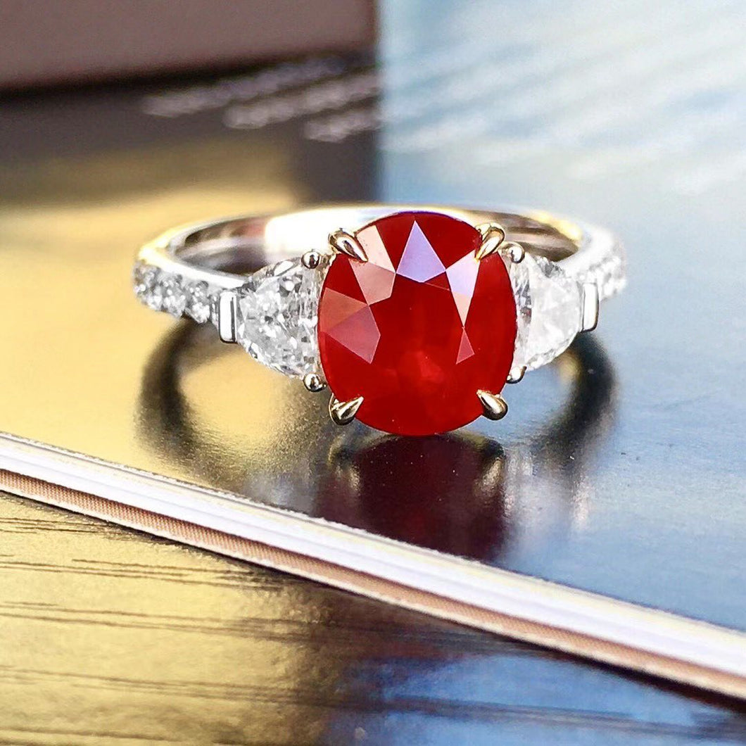 3.04ct Unheated Pigeon Blood Ruby