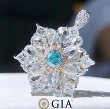 Load image into Gallery viewer, 0.62ct FANCY LIGHT BLUISH GREEN, IF DIAMOND!
