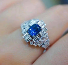 Load image into Gallery viewer, 1.13ct RARE Unheated PEACOCK Blue Sapphire
