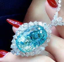 Load image into Gallery viewer, 35.98ct Blue-Green Paraiba Tourmaline, CLEAN &amp; GLASSY!
