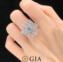 Load image into Gallery viewer, 0.62ct FANCY LIGHT BLUISH GREEN, IF DIAMOND!
