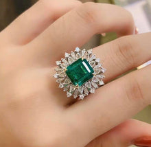 Load image into Gallery viewer, 3.97ct GLASSY Vivid Green Emerald
