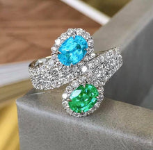 Load image into Gallery viewer, 1.22ct Neon Green &amp; Blue Paraiba
