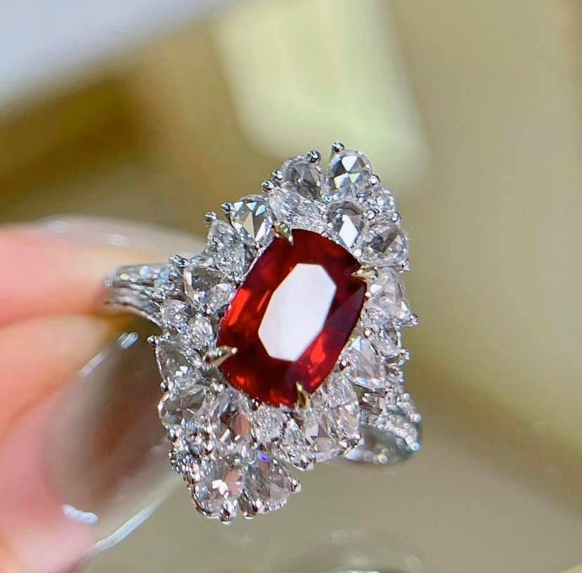 2.05ct Unheated Pigeon Blood Ruby