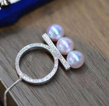 Load image into Gallery viewer, 8.5-9mm AURORA Tennyo Akoya Pearls, Full round, Excellent Luster, FLAWLESS.
