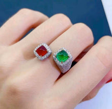 Load image into Gallery viewer, 2.75ct Vivid Green Emerald &amp; Ruby
