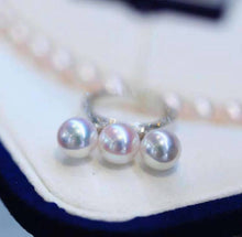 Load image into Gallery viewer, 8.5-9mm AURORA Tennyo Akoya Pearls, Full round, Excellent Luster, FLAWLESS.
