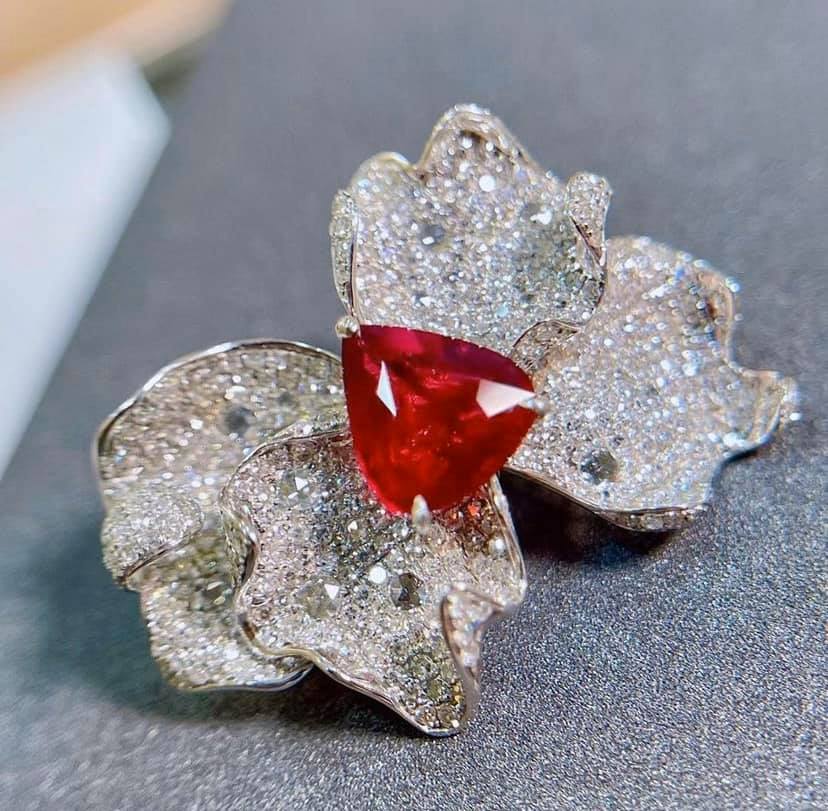 2.09ct Unheated Pigeon Blood Ruby