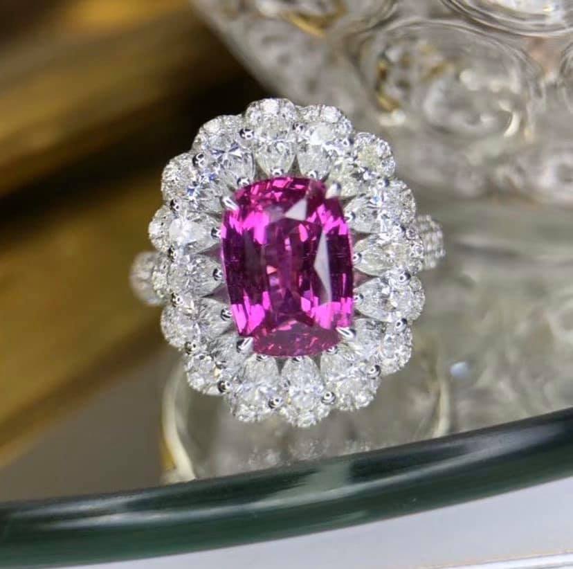 3.05ct Unheated Pink Sapphire