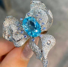 Load image into Gallery viewer, 4.4ct Neon Blue Paraiba, RARE VIBRANT BRILLIANCE!!!
