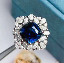 Load image into Gallery viewer, 4.68ct Unheated Vivid Blue Sapphire
