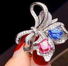 Load image into Gallery viewer, 1.54ct Unheated Padparadscha &amp; Blue Sapphire
