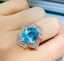 Load image into Gallery viewer, 7.42ct Greenish Blue Paraiba, VIBRANT BRILLIANCE
