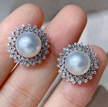 Load image into Gallery viewer, 9-10mm &amp; 12.9mm Australian White South Sea Pearls. Full Round, Excellent Luster, Flawless
