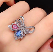 Load image into Gallery viewer, 1.54ct Unheated Padparadscha &amp; Blue Sapphire

