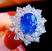 Load image into Gallery viewer, 3.55ct Unheated Cornflower Blue Sapphire
