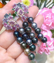 Load image into Gallery viewer, 7-8mm Rare small Black Tahitian Pearls.
