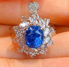 Load image into Gallery viewer, 3.55ct Unheated Cornflower Blue Sapphire
