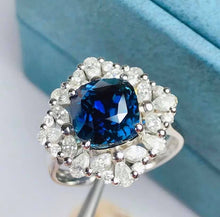 Load image into Gallery viewer, 4.68ct Unheated Vivid Blue Sapphire

