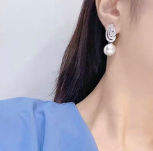 Load image into Gallery viewer, 13-14mm Australian White South Sea Pearls! Full Round, Excellent Luster, Insignificant Flaw! 2.2mm THICK NACRE!
