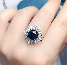 Load image into Gallery viewer, 4.68ct Unheated Vivid Blue Sapphire
