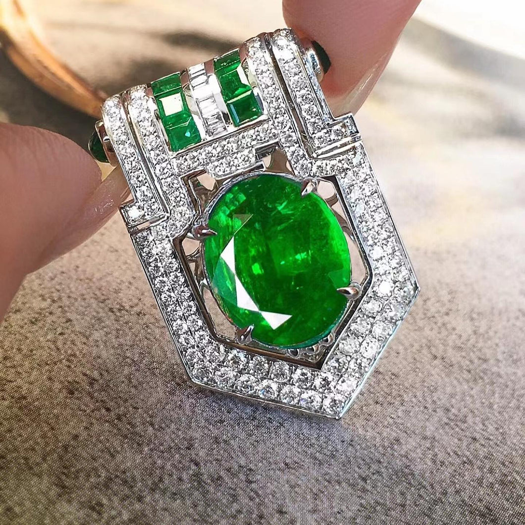 5.16ct Vivid Green Emerald