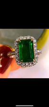 Load image into Gallery viewer, 3ct MUZO Green Emerald Ring
