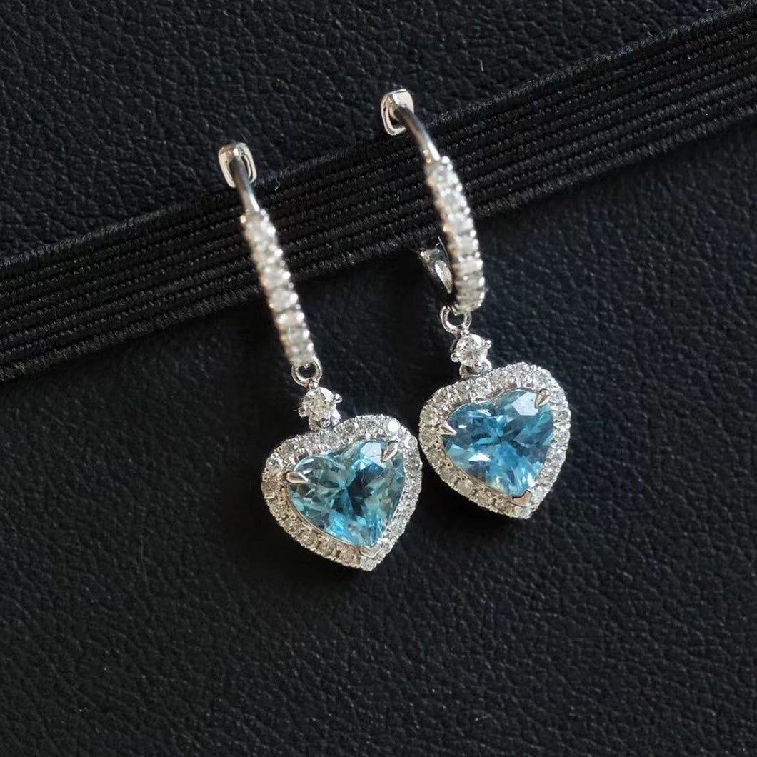 1.15ct Aquamarine Earring