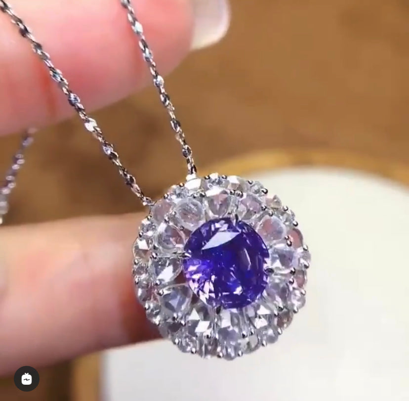 3.04ct Unheated Purple Sapphire